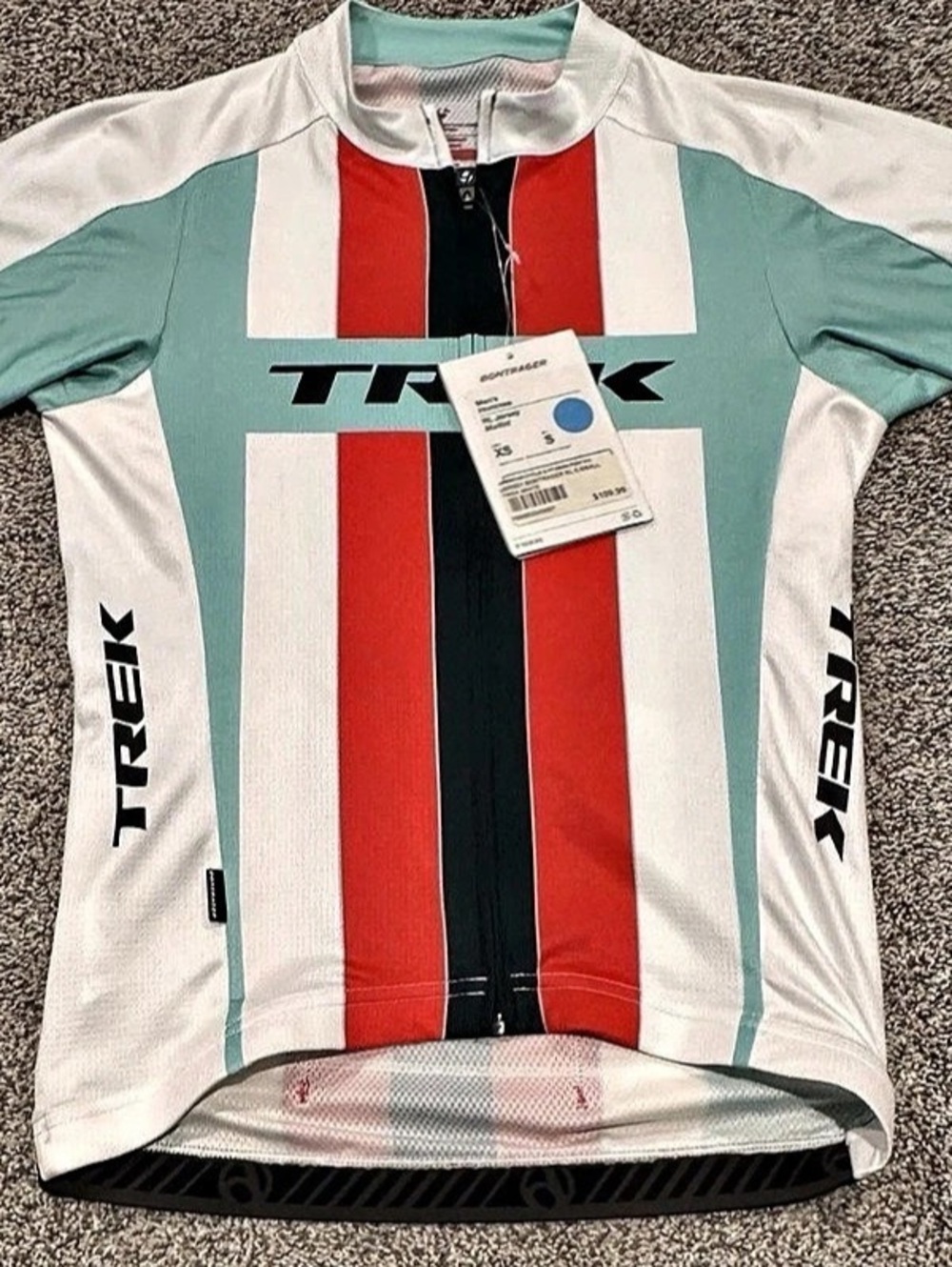 Bontrager Men's RL Jersey Striped Blue & White Size XS